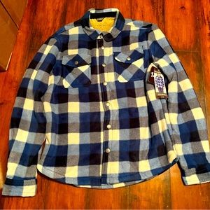 COPY - NWT Boys size 14/16 Eddie Bauer Sherpa lined plaid jacket